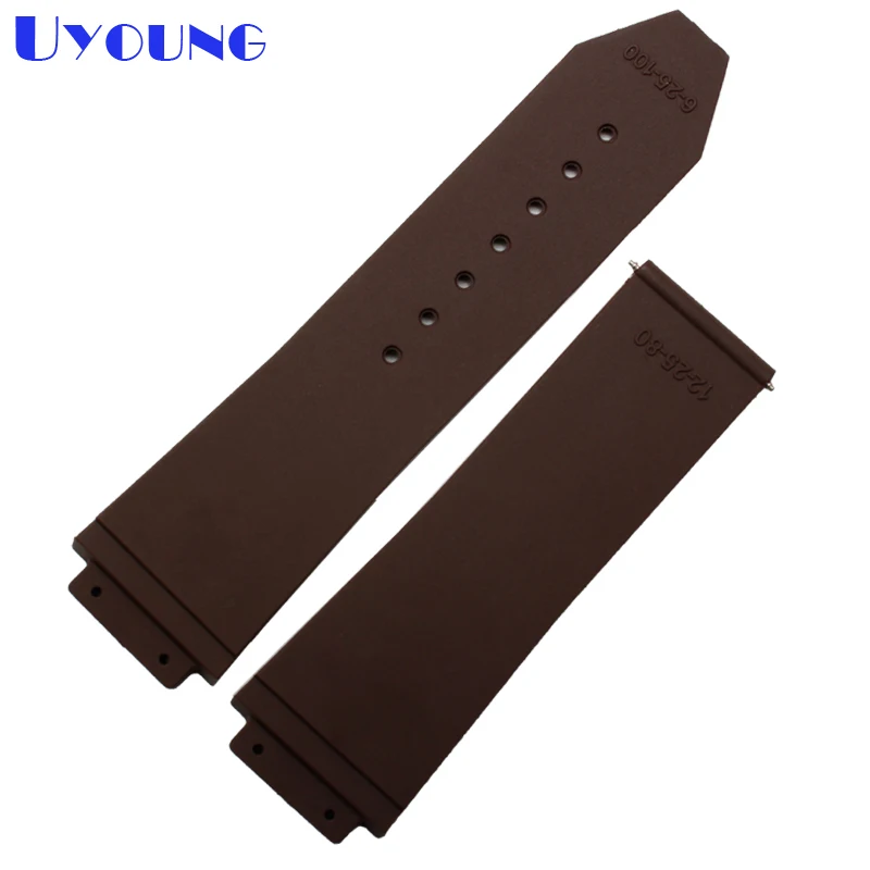 Зернистый силиконовый браслет 25*19 мм резиновый черный белый синий коричневый