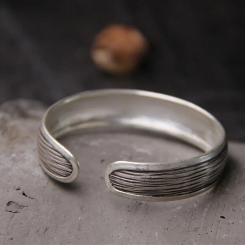 Винтажные браслеты Yoowei из тайского серебра ручной работы роскошные открытые для