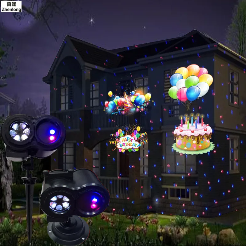 Украшения на Рождество костюмы огни в виде снегопада проектор IP65