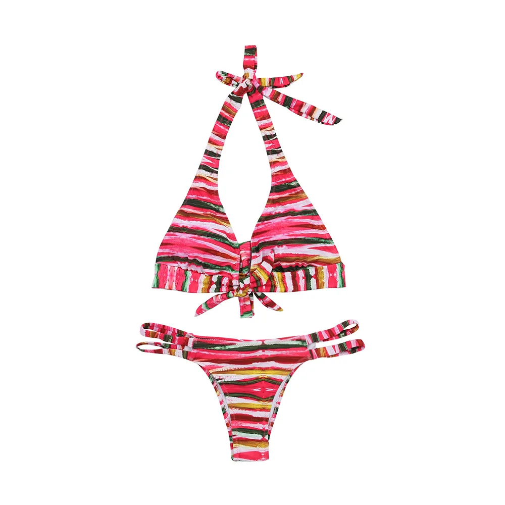 Пляжный семейный купальный костюм из двух предметов женский сексуальный бикини