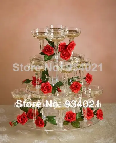 

3 Tier Clear Wedding Favors And Gifts Cupcake Stand Wedding Decoration