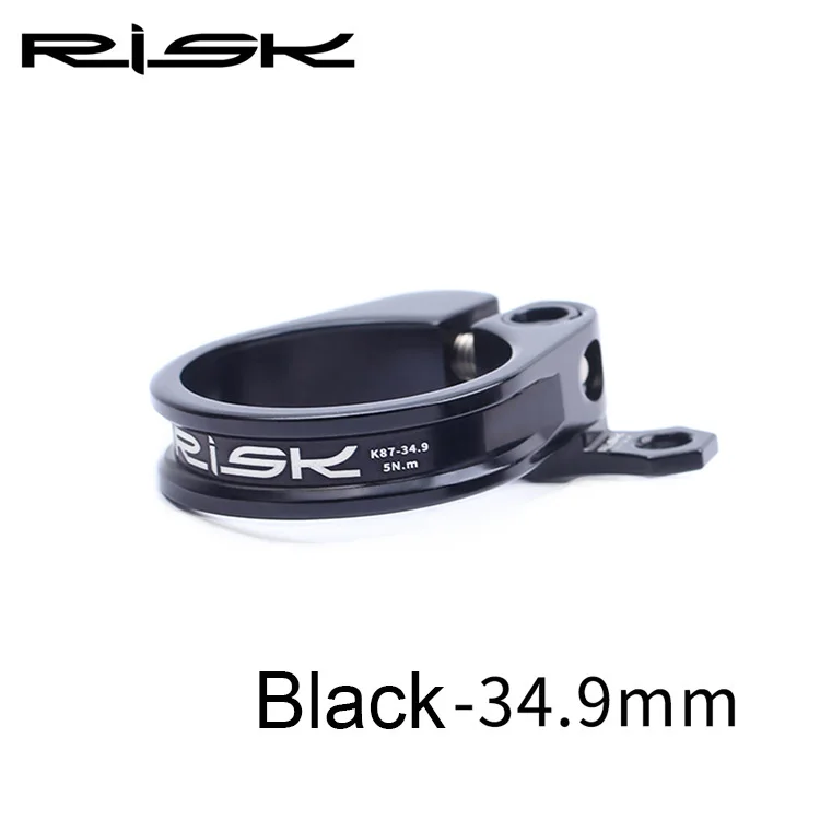 34.9mm Black Велосипедный 31,8/34,9 мм MTB велосипедный Подседельный штырь зажим ультралегкий замок велосипедный Подседельный штырь зажимы с кабельным органайзером дорожный велосипед Подседельный штырь зажим - Цвет: 34.9mm Black