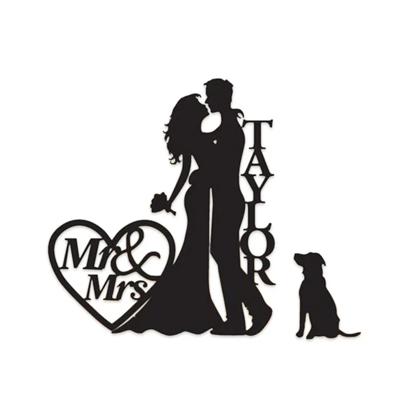 Naifumodo Жених для невесты с собачкой котом металлические режущие штампы &quotMR &amp