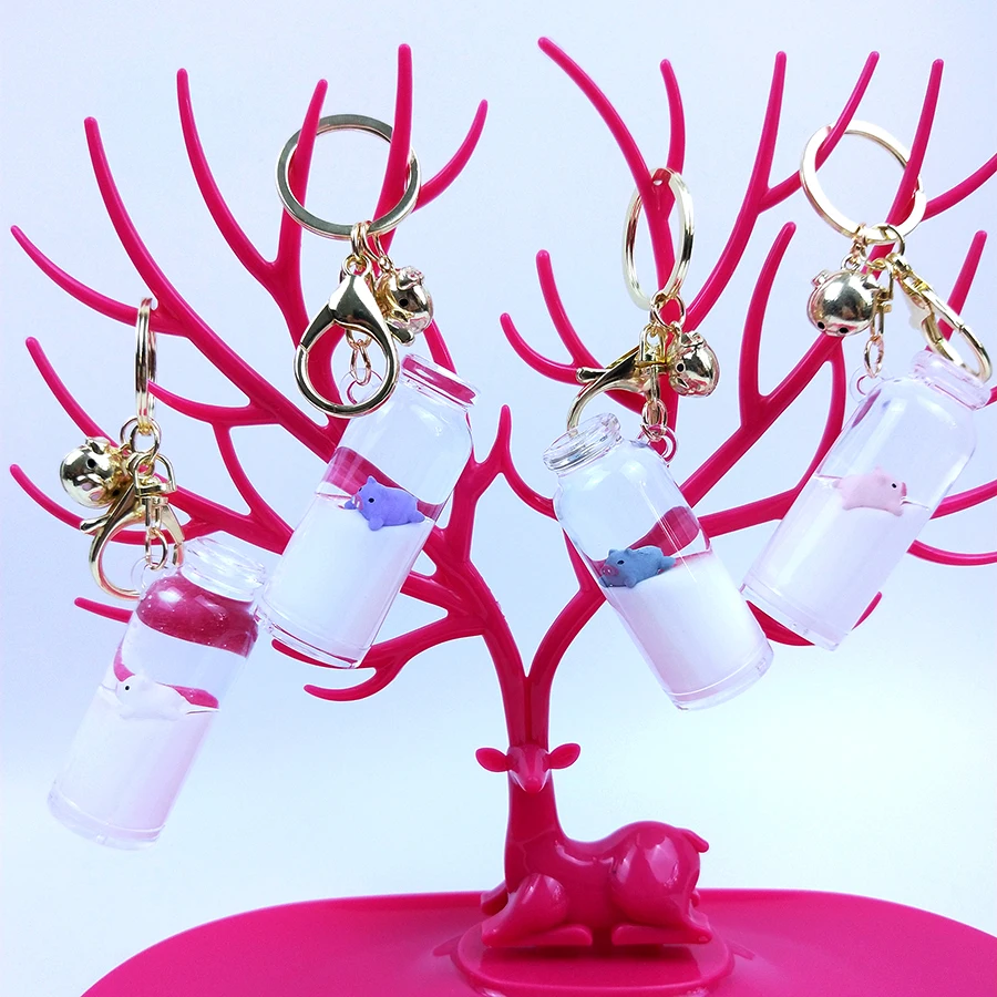 Плавающая акриловая цепочка для серфинга в виде свиньи макарон брелок с