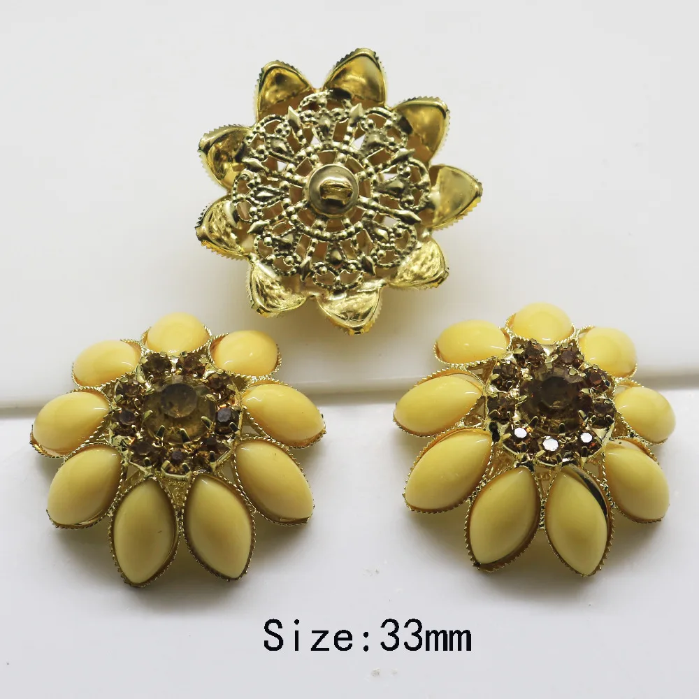 Металлические кнопки со стразами 5 шт. металлические 33 мм аксессуары для пошива