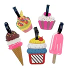 Милые десерты багажная бирка дорожные аксессуары мороженое силикагель чемодан ID Addres держатель багажные посадочные бирки портативная этикетка