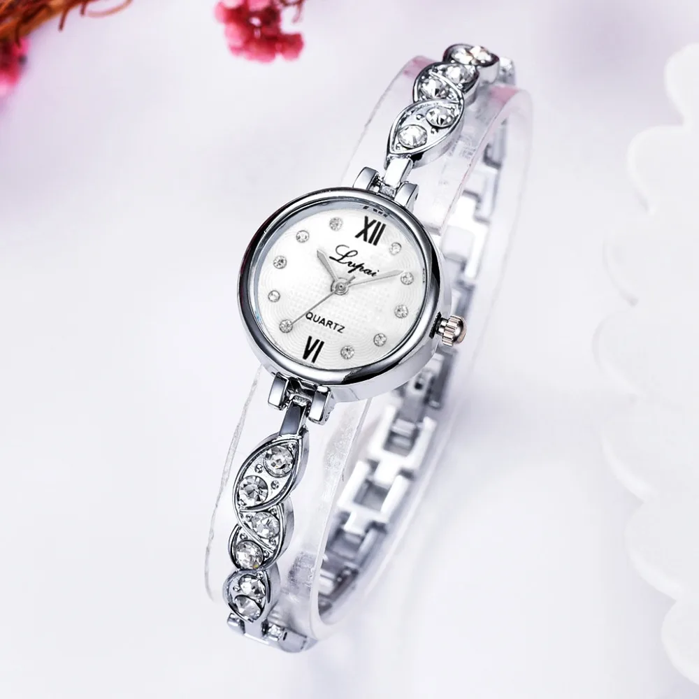 Часы женские кварцевые с браслетом Роскошные Аналоговые модные креативные