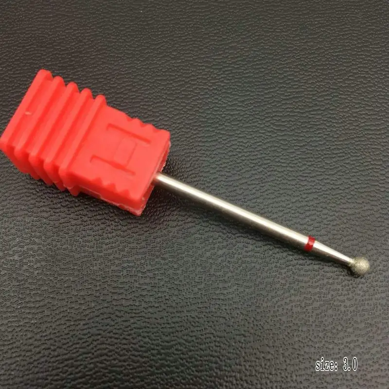 10 Тип Красный Алмазный пилочка для ногтей сверло Фрезерный резак Электрический маникюр ногтей дрель аксессуары для ногтей - Цвет: J H1-04