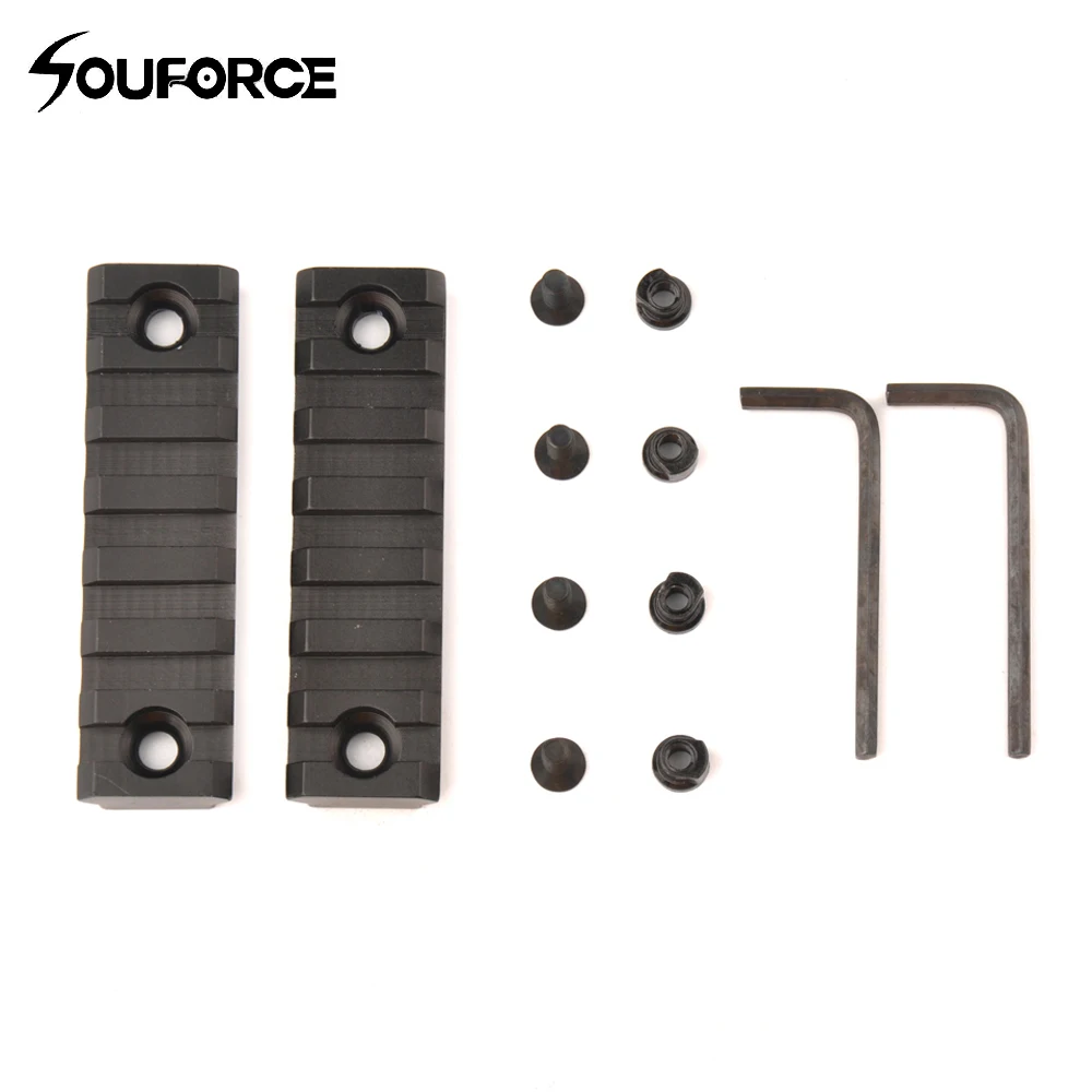 Охотничьи аксессуары Keymod 7 слотов Пикатинни Вивера рельсы для защиты секции