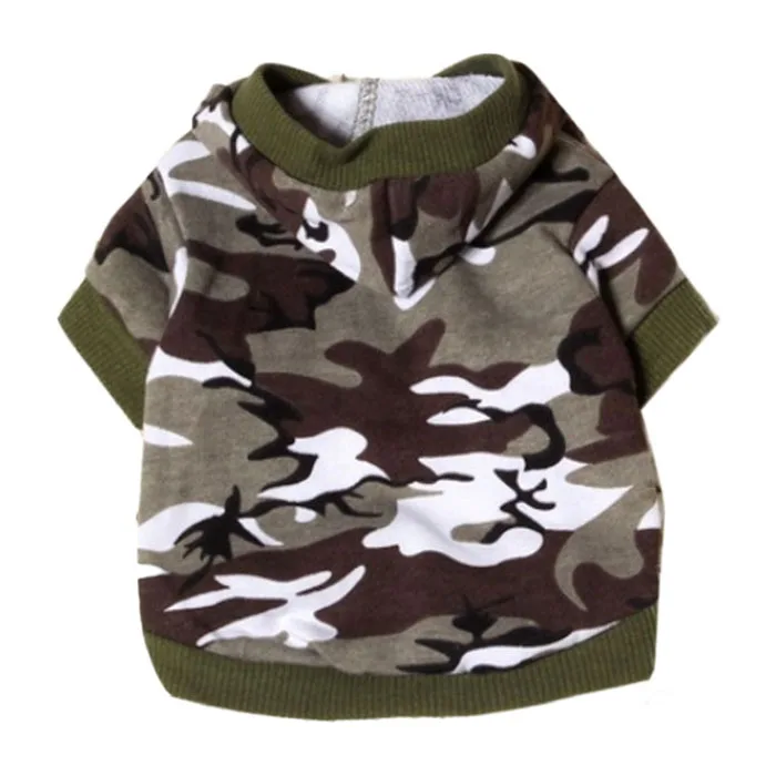 NewNew собака Костюмы Pet Толстовка Camo Камуфляжные пальто толстовки костюм леверт челнока dig2