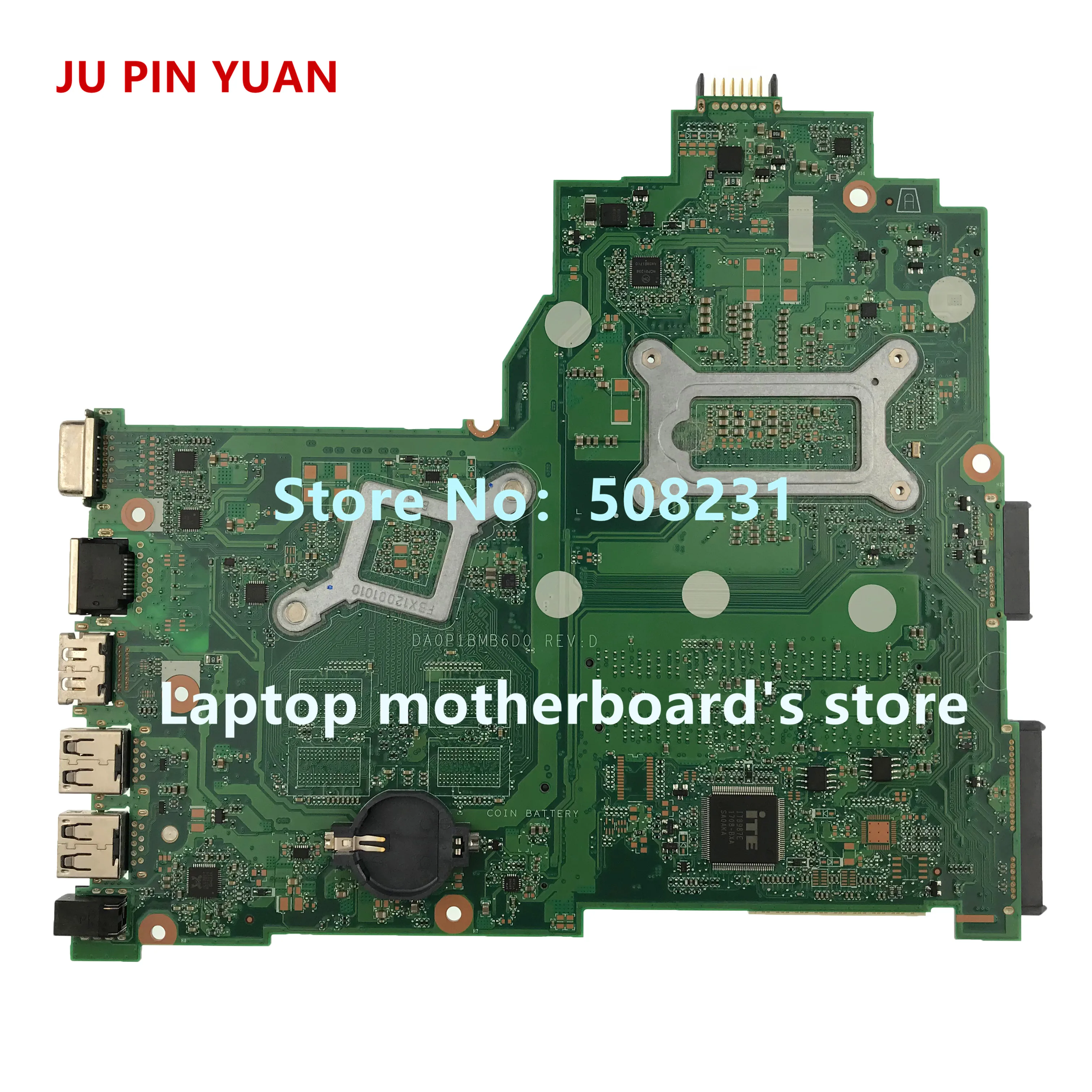 JU PIN YUAN 925525-601 0P2 DA00P2MB6D0 Laptop motherboard For HP 240 G6 Laptop 14-BW Notebook PC E2-9000 fully Tested
