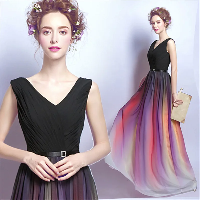 Новый Готовый 2017 На Складе Горничной Honer V Шеи танк Драпированные свадебный Гость