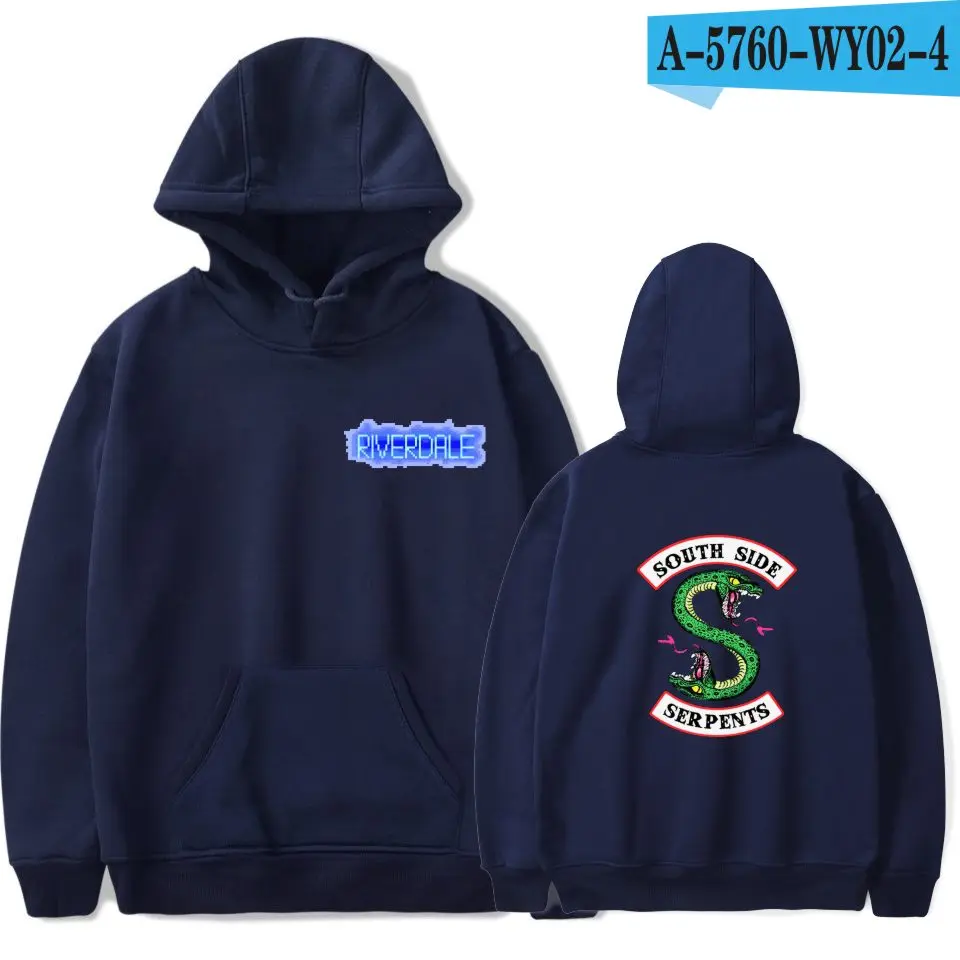 Navy Blue Женские/мужские толстовки с капюшоном в стиле американского ривердейла Southside Serpents, толстовки в стиле хип-хоп, популярная одежда - Цвет: Navy Blue