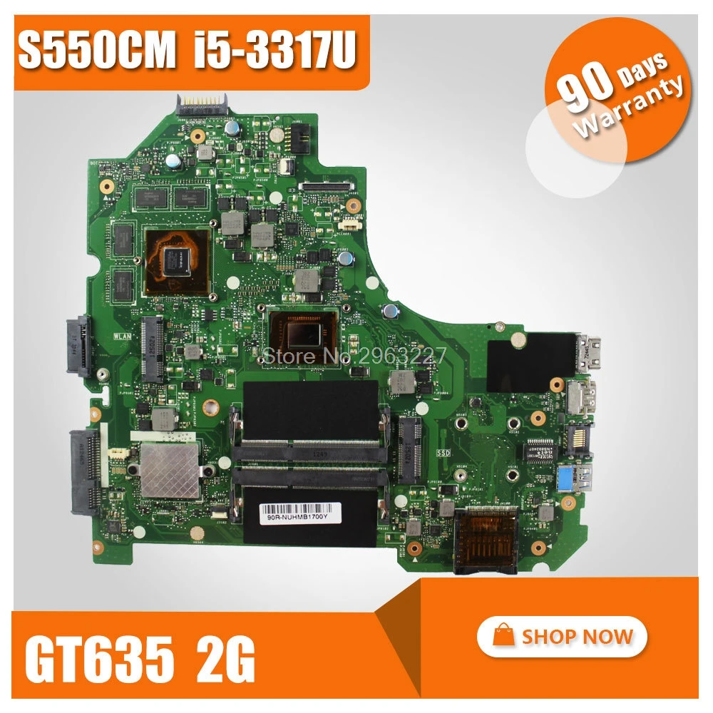 K56CM материнская плата REV2.0 I5 3317U GT635 2G для For Asus S550CM S56C S56CM K56C ноутбука