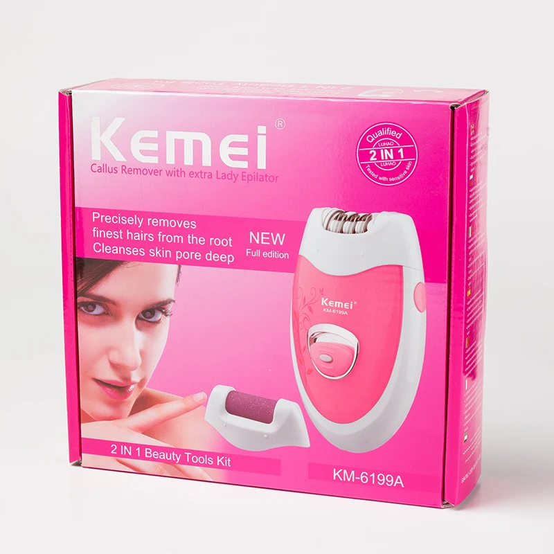 Электрический эпилятор Kemei 2 в 1 перезаряжаемый Аккумуляторный для удаления