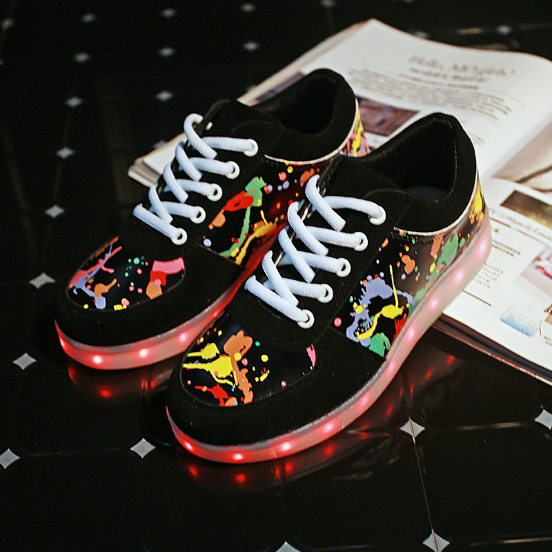 

USB Charging Boys & Girls & Men & Women Shoes Colorful lights LED Casual Sports for Kids & Adult Fashion Children Sneakers