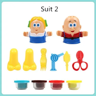 TY-G-0093-Suit2 Красочный Детский пластилин, игрушки для игры в тесто, модельный набор для детей, ручной инструмент для поделок, глиняный инструмент, забавная игрушка для ролевых игр, обучающая игрушка - Цвет: TY-G-0093-Suit2