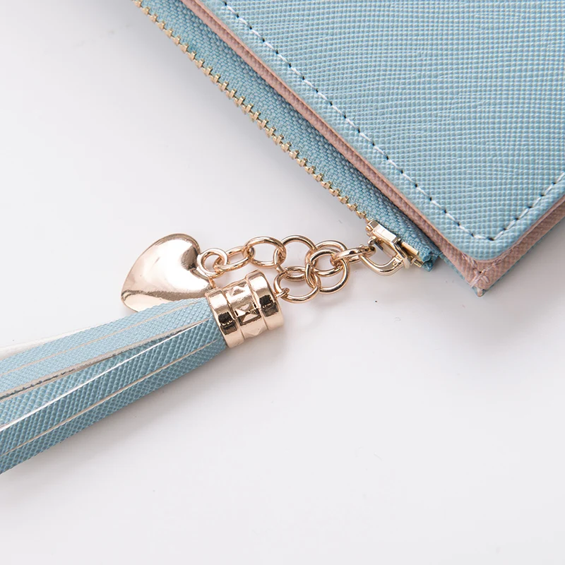 2019 новый женский кошелек модные длинные крест накрест кисточкой молнии милый