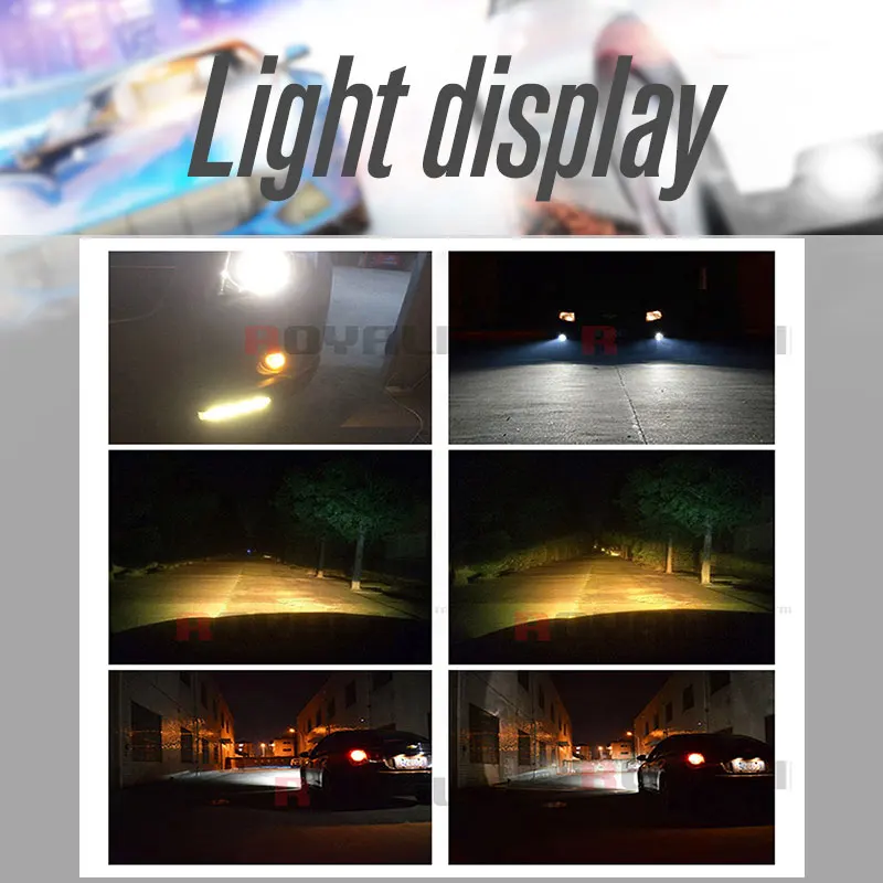 Автомобильные металлические Противотуманные фары ROYALIN биксеноновые линзы H11 D2S D2H