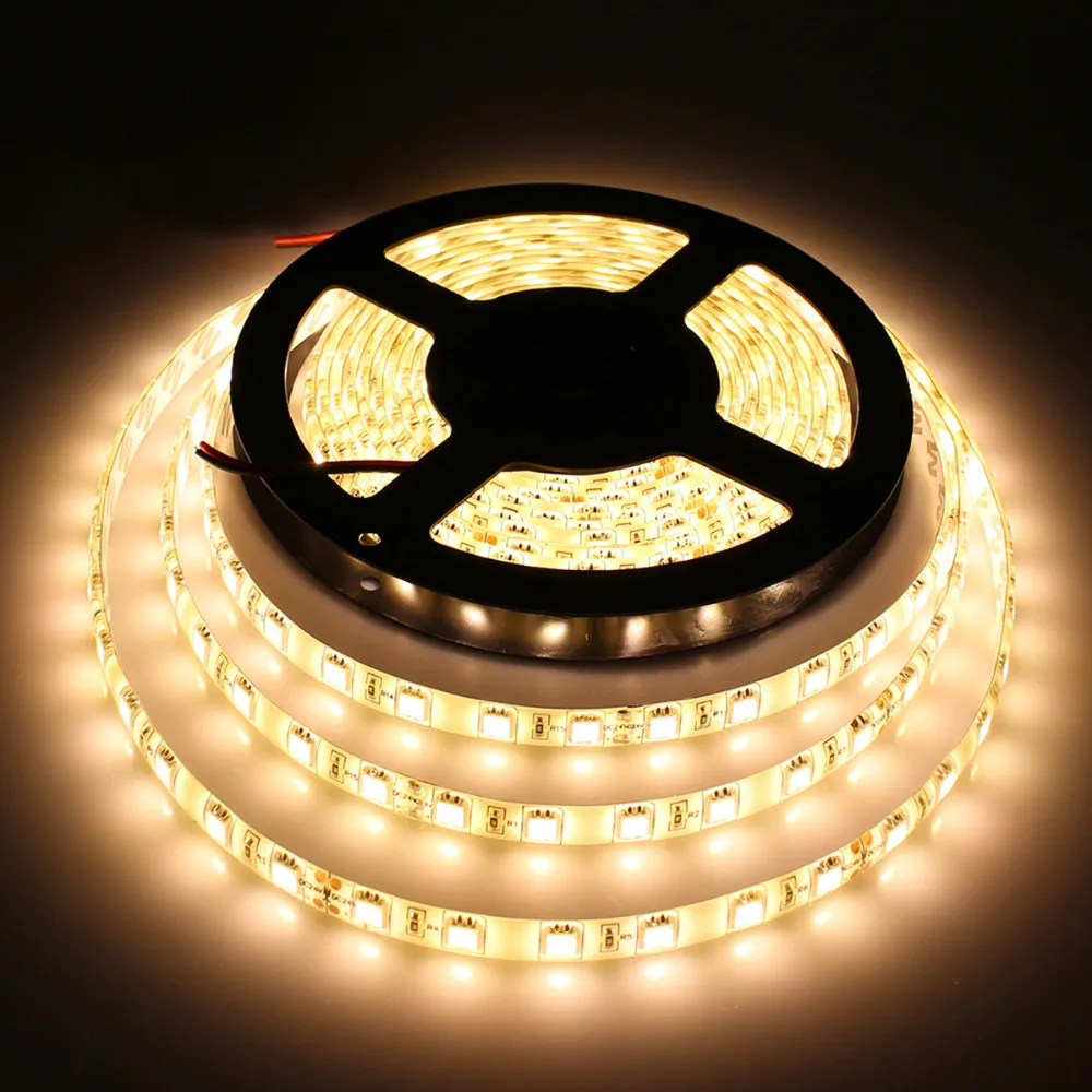 Tanbaby DC 24 В светодиодная лента 5050 SMD 5 М 300 светодиоды гибкая лента светодиодные ленты водонепроницаемый или Не открытый decoartion Теплый Белый RGB лента светодиодная белый красный синий канат