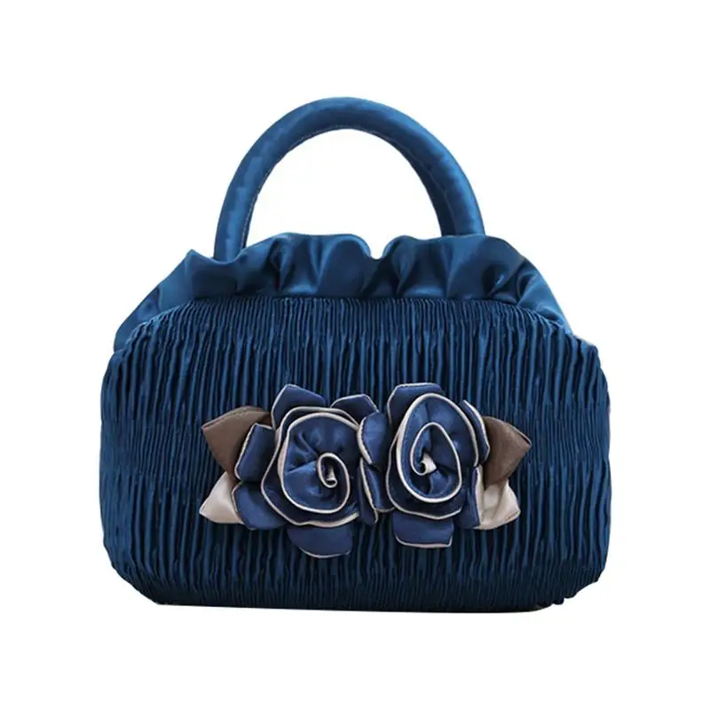 Портативная повседневная женская сумка с цветочным украшением маленькая