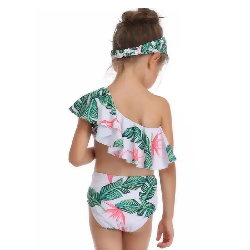 Новинка купальные костюмы для маленьких девочек раздельный купальник бикини с