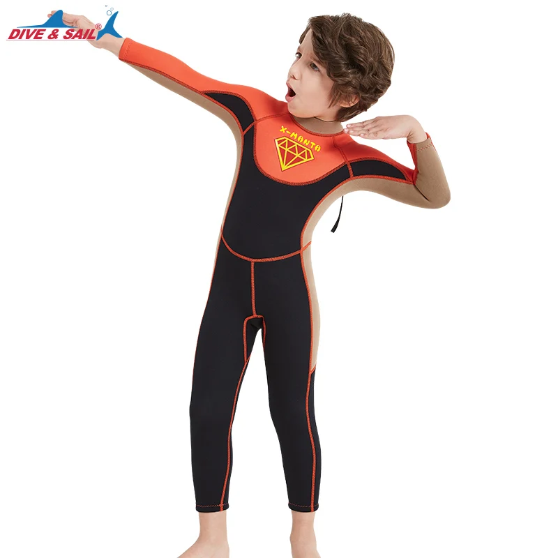 Детский неопреновый купальник 2 5 мм новые гидрокостюмы для мальчиков Сноркелинг