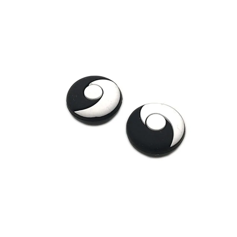 black tai ji Силиконовые аналоговые ручки для большого пальца, 20 шт., колпачки s для переключателя Kind NS JoyCon, Джойстики для джойстика, крышка для джойстика - Цвет: black tai ji