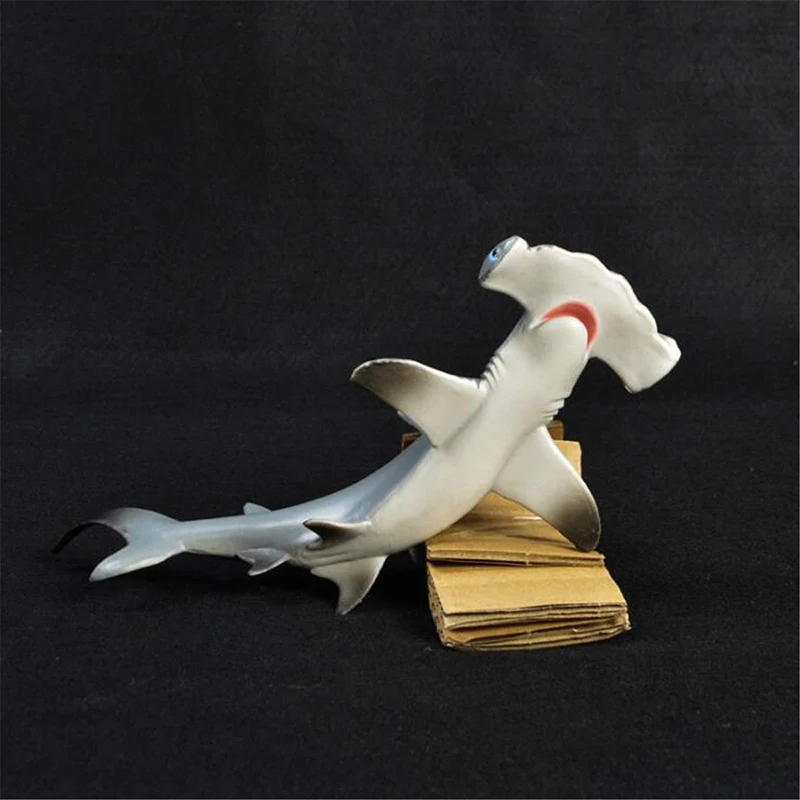 18cm Hammerhead Shark Realistic Sea Animal Figure Solid Plastic Toy Model new | Игрушки и хобби