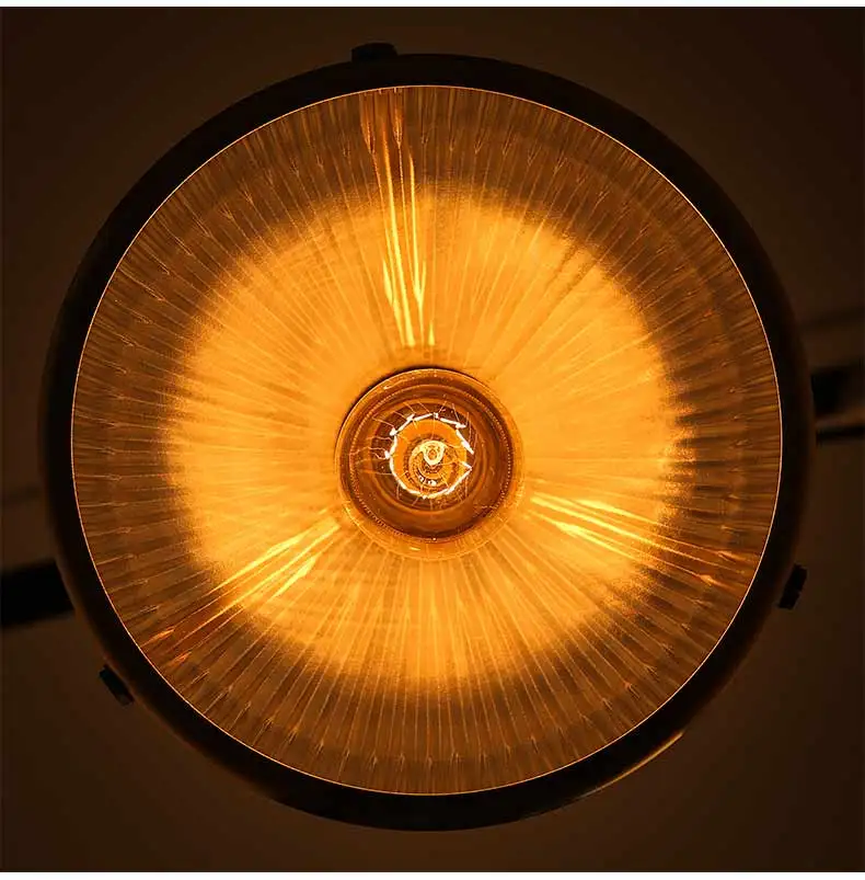 

American industrial loft vintage pendant light glass iron for dining room color E27 Edison bulb home lamp