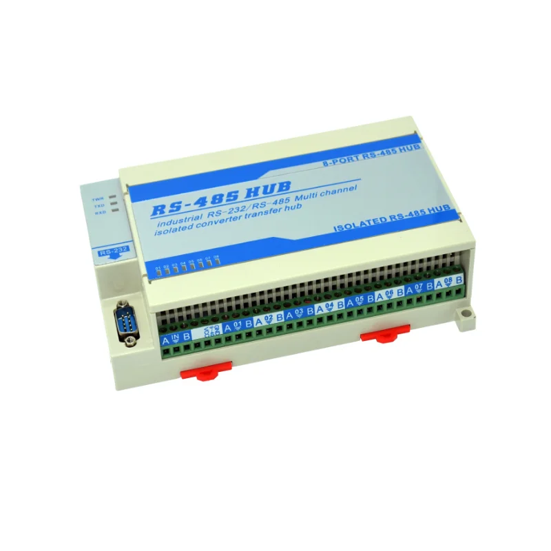 8 Channel промышленные RS485 сигнала Splitter 1 Порты и разъёмы Rs232 последовательный Порты и разъёмы идти до 8 Порты и разъёмы RS485 концентратора фотоэлектрический изоляции