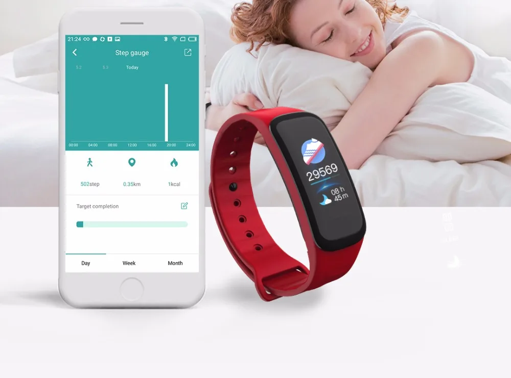 C1 Plus, умный Браслет, цветной экран, кровяное давление, фитнес-трекер, пульсометр, смарт-браслет, спортивный, для Android IOS