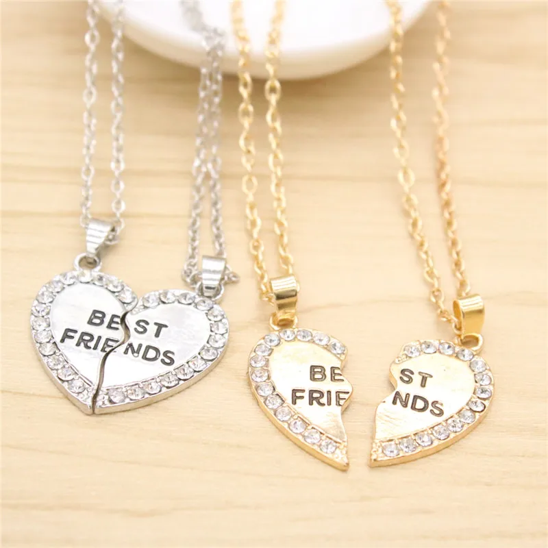 Новинка 2017 года 2 шт./компл. модные Кулоны в форме сердца с Ожерелья для мужчин Best