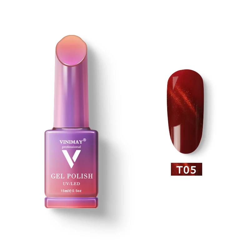 T05 VINIMAY Гель-лак для ногтей vernis полуперманентный УФ-Гель-лак для ногтей - Цвет: T05