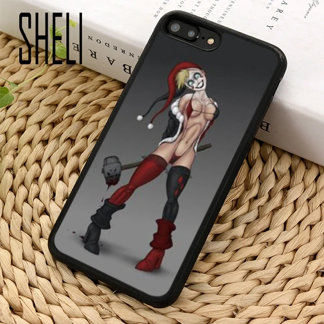 SHELI Sexy Harley Quinn Pin Up Phone Case Cover For iPhone 5 6 6s 7 8 plus 11 pro X XR XS max Samsung S7 edge S8 S9 S10 |