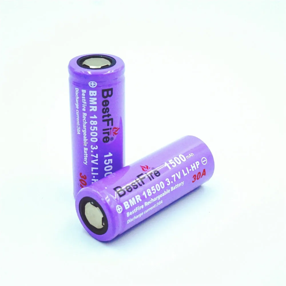 2pcs Bestfire 18500 Battery 3.7V 1500mAh Rechargeable Lithium li-ion Baterias for Electric Clippers Camera Flashlight Tools B130 |