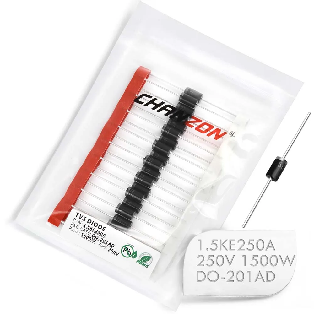ДИОДЫ TVS 1500 ke250a 250 ke250 1500 Вт 250 В DO-201AD DO-27 однонаправленный канал Вт в, 20 шт.