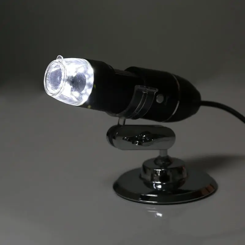 1000X USB цифровой микроскоп с камерой эндоскоп 8LED Лупа с металлической подставкой для Windows