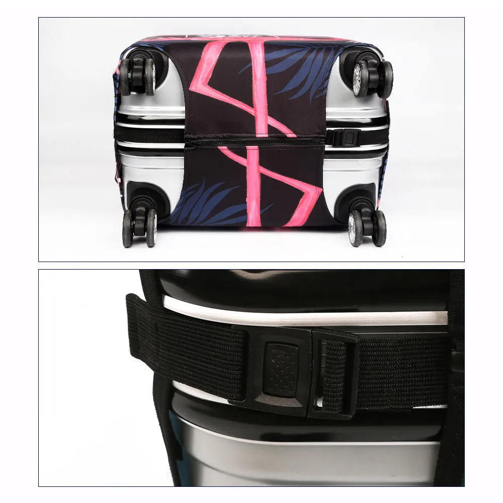 Защитный чехол для чемодана с фламинго аксессуары путешествий утолщенный Чехол