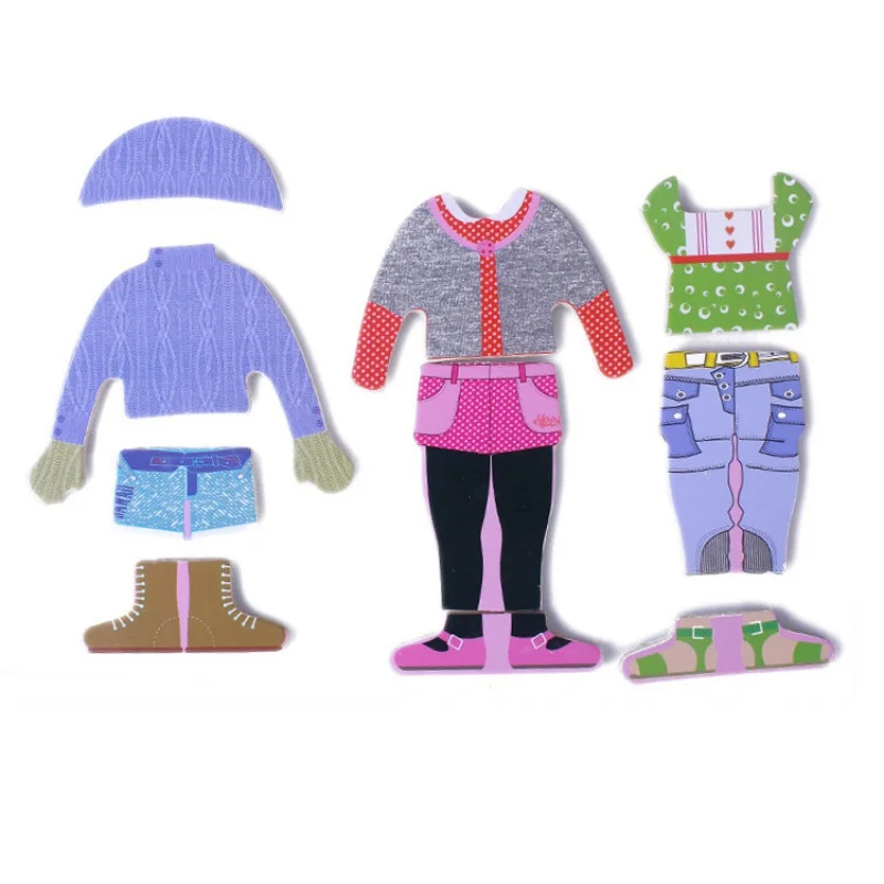 Обучающие игрушки детская одежда для обучения деревянная стерео игра