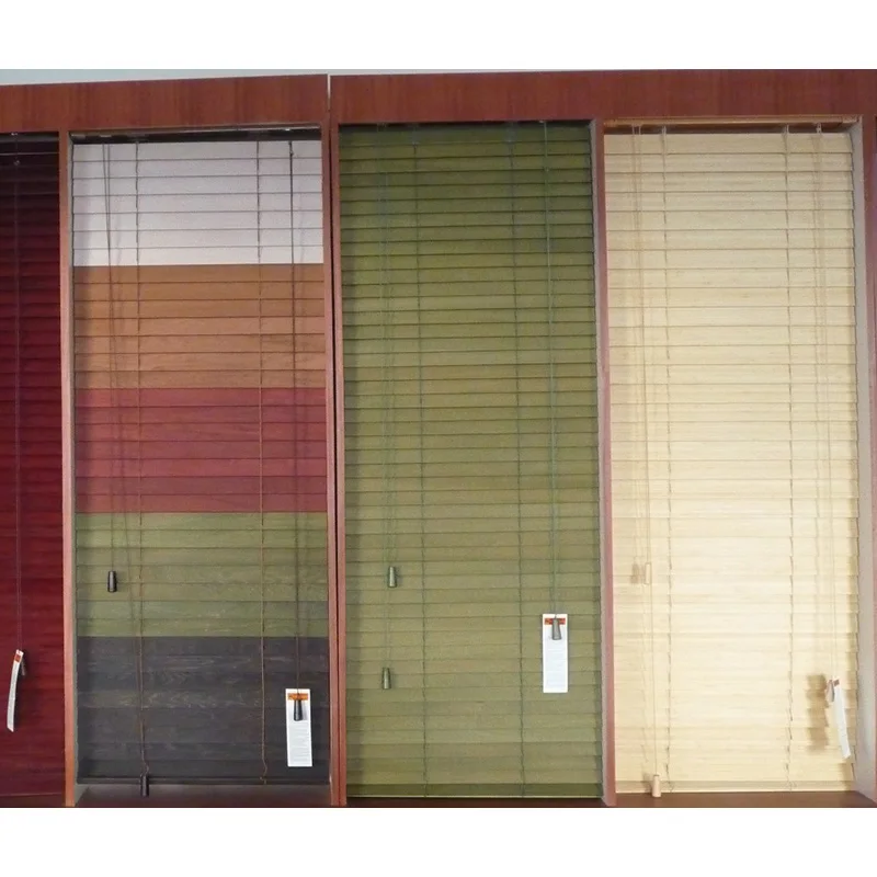 Жалюзи На Окна 35 мм 100% деревянные жалюзи со стальным высоким хвостовиком и