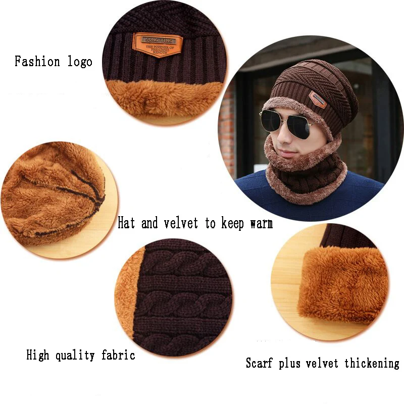 2022 Hot Winter Beanie Hat for Men Knitted Hat Winter Cap Beanie Women Thick Wool Neck Scarf Cap Balaclava Mask Bonnet Hats Set 5 2022 Hot Winter Beanie Hat for Men Knitted Hat Winter Cap Beanie Women Thick Wool Neck Scarf Cap Balaclava Mask Bonnet Hats Set 5