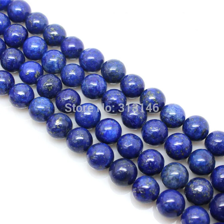Lapis Lazuli Натуральный ассорти смешанный драгоценный камень круглые свободные нитяные каменные бусины для DIY ожерелье браслет Изготовление ювелирных изделий Размер на выбор 4 6 8 10 12 14 мм - Цвет: Lapis Lazuli