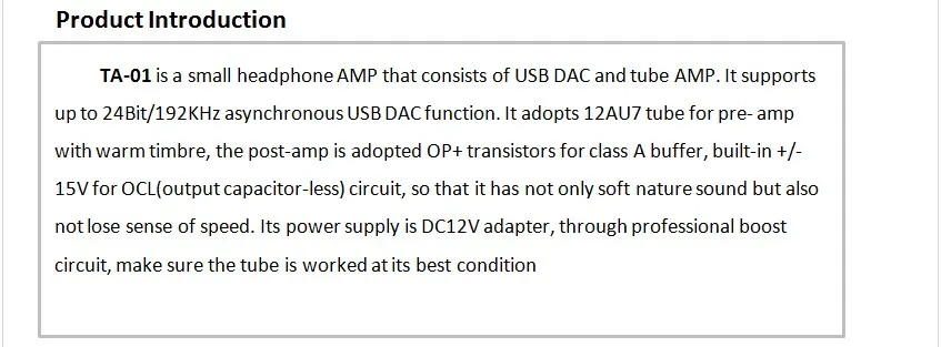 XDUOO TA-01B Hifi 24 бит/192 кГц USB DAC трубка усилитель для наушников трубка, усилитель мощности класса A буферный усилитель