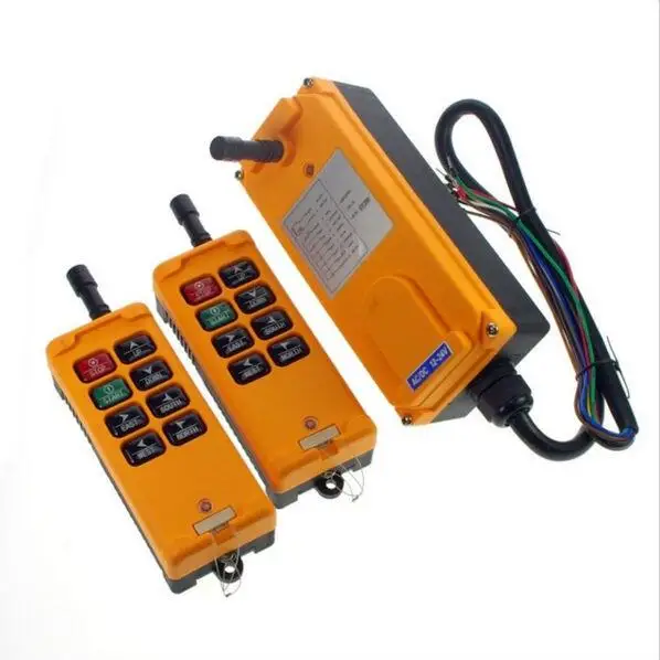 

HS-8 8 keys industrial remote controller switch 2 transmitter + 1 receiver Crane Transmitter DC 24v