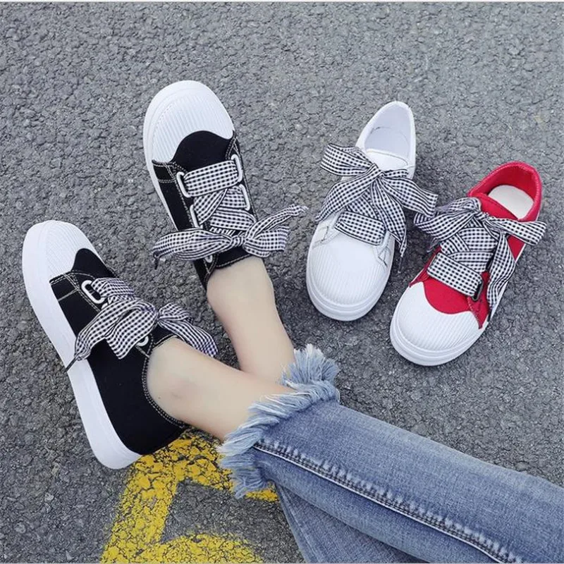 Женская повседневная обувь на весну-лето 2019 женские кроссовки из парусины с