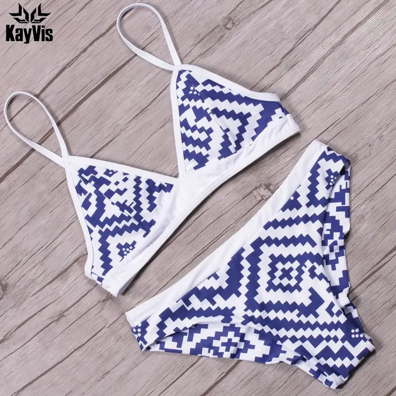KayVis женский купальник-бикини в клетку сексуальный ретро купальник с высоким