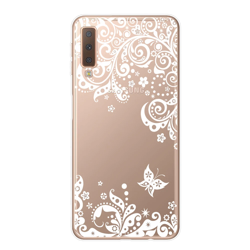 Чехол для телефона в стиле ретро с изображением цветов мандалы Samsung J4 J6 A7 A9 A6 A8 Plus