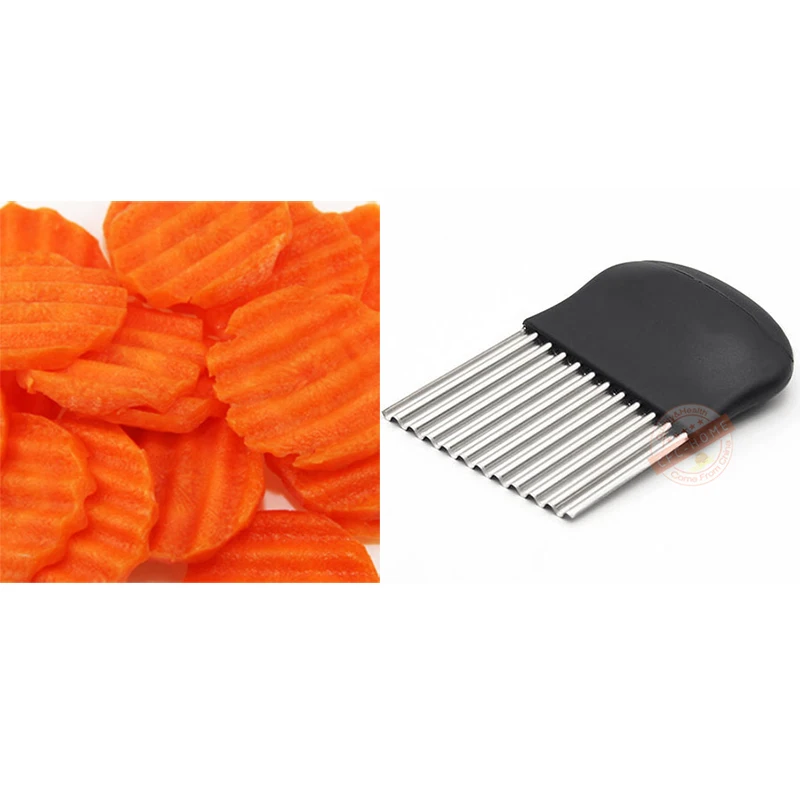 Волнистый инструмент для резки нож нарезки салата и овощей слайсер французской