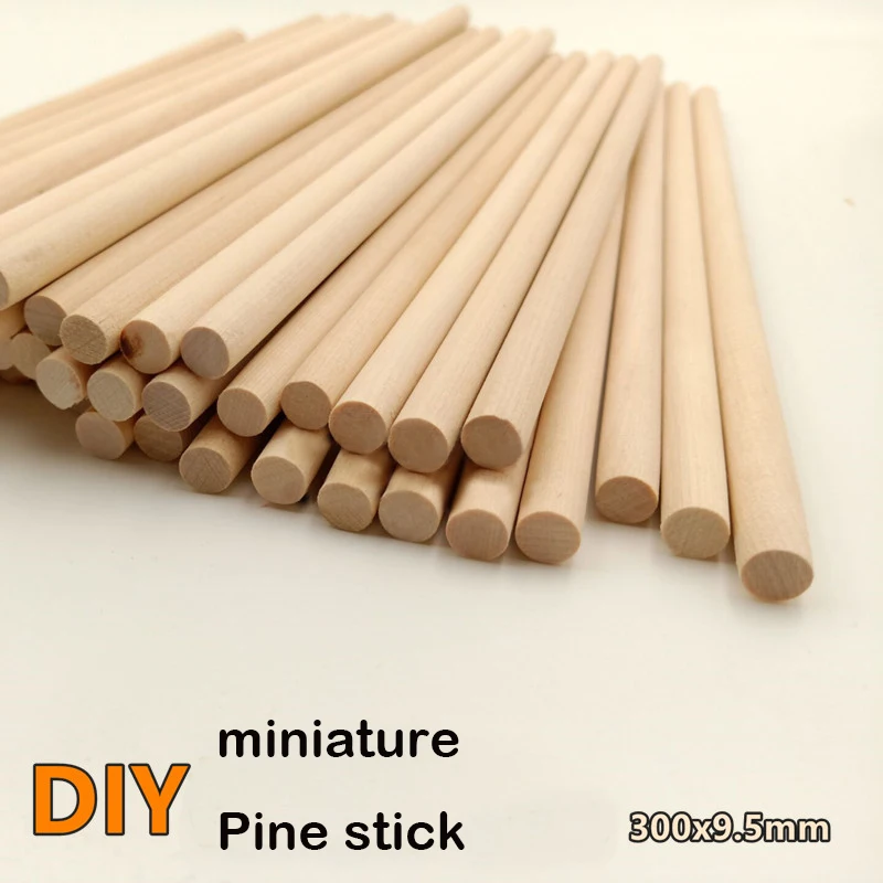 Миниатюрная сосновая палочка 300*9 5 мм * 20 шт. позиционный песочный стол Diy